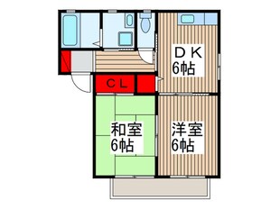 坂の上ハイツの物件間取画像